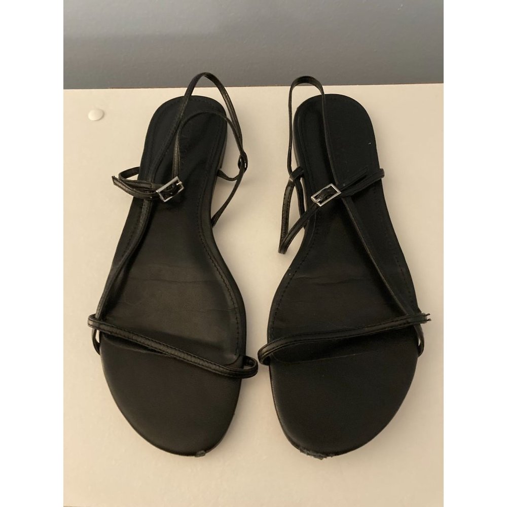 Villa Rouge Black Porsche Sandals Size 8